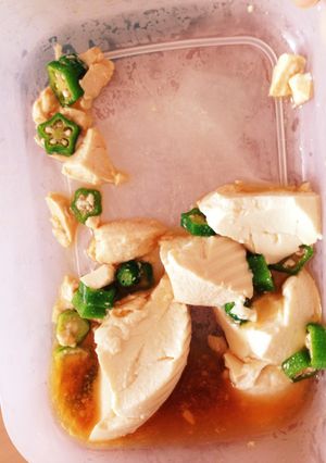 豆腐とオクラ和え-レシピのメイン写真