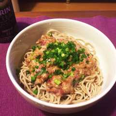รูปของ 火いらず！さっぱり納豆梅そば