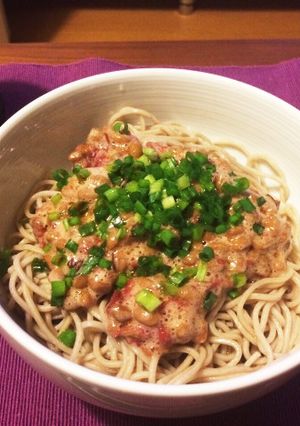 火いらず！さっぱり納豆梅そば-レシピのメイン写真