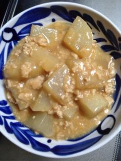 簡単‼︎大根と鶏ひき肉の味噌煮-レシピのメイン写真