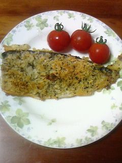 簡単☆塩鯖のバジルパン粉焼き-レシピのメイン写真