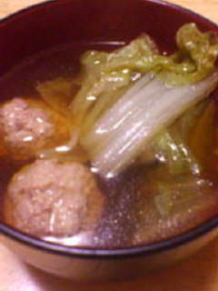 体ポカポカ白菜と肉団子スープ♪-レシピのメイン写真