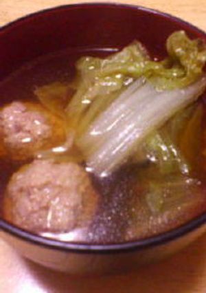 体ポカポカ白菜と肉団子スープ♪-レシピのメイン写真