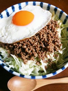 焼き肉のタレで!簡単そぼろ丼-レシピのメイン写真