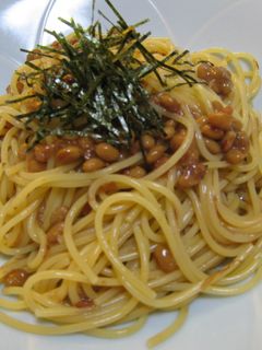 ***納豆と梅の純和風パスタ***-レシピのメイン写真