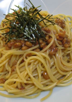 ***納豆と梅の純和風パスタ***-レシピのメイン写真