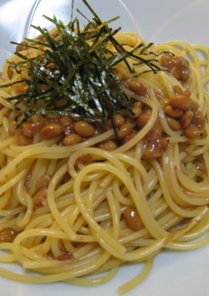 ***納豆と梅の純和風パスタ***-レシピのメイン写真