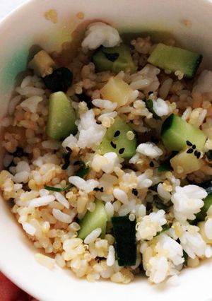 夏にピッタリ（美肌）ヘルシー酢ご飯-レシピのメイン写真