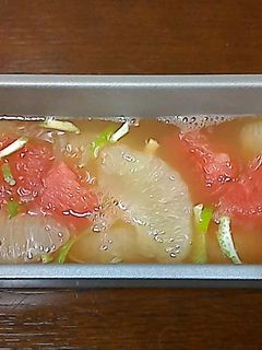 グレープフルーツのテリーヌ風デザート-レシピのメイン写真