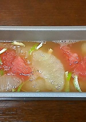 グレープフルーツのテリーヌ風デザート-レシピのメイン写真