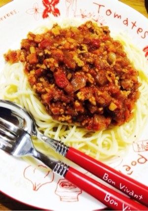 トマト缶 簡単 基本ミートスパゲッティ-レシピのメイン写真