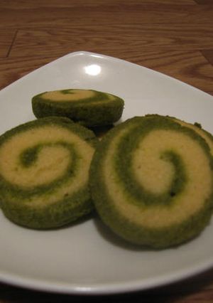 ***抹茶のうずまきクッキー***-レシピのメイン写真