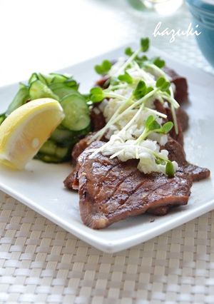 万能ねぎ塩レモンだれで♪牛タン焼き-レシピのメイン写真