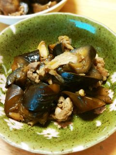 レンジで時短☆ナスと舞茸の甘辛煮-レシピのメイン写真