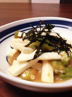 長芋とおくらの梅肉和え-レシピのメイン写真