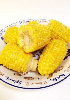 すぐ食べたい！つやつや茹でとうもろこし-レシピのメイン写真