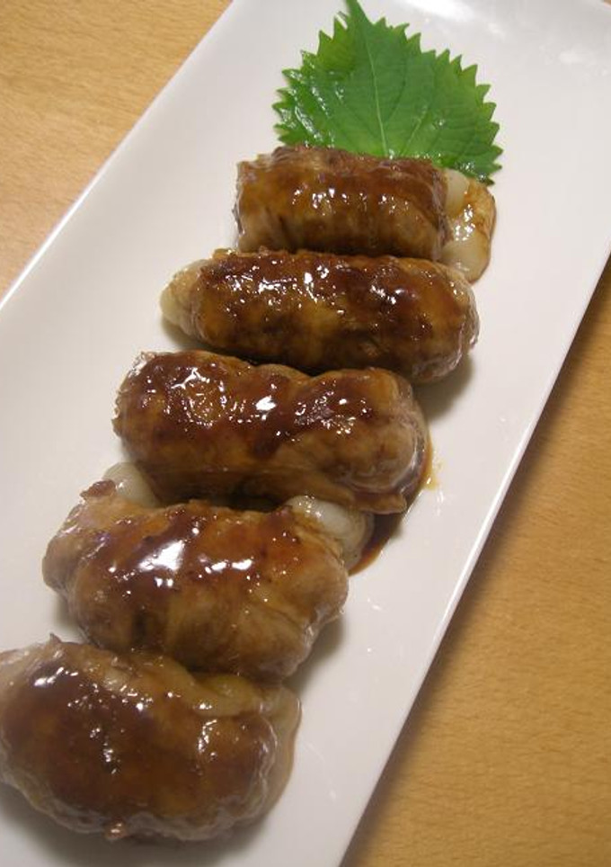 ♪とろ～り☆切り餅の豚バラ巻き♪-レシピのメイン写真