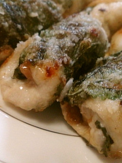 ワインに合う!簡単♪鶏肉の梅しそ巻き-レシピのメイン写真