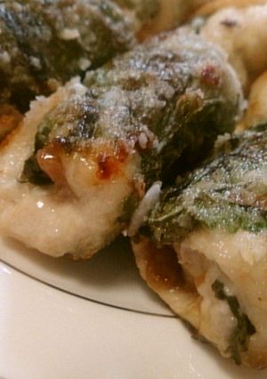 ワインに合う！簡単♪鶏肉の梅しそ巻き-レシピのメイン写真