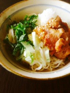 冷やしぶっかけそうめん!-レシピのメイン写真