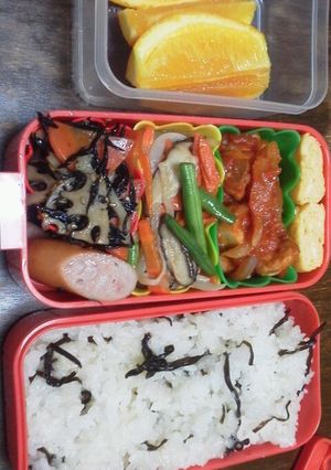 女子中学生弁当　レンコンキンピラ☆-レシピのメイン写真