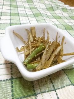 インゲンとゴボウのきんぴら-レシピのメイン写真