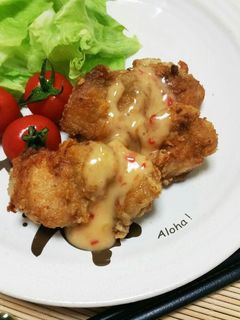 美味しい✨唐揚げスイートチリマヨソース❤-レシピのメイン写真