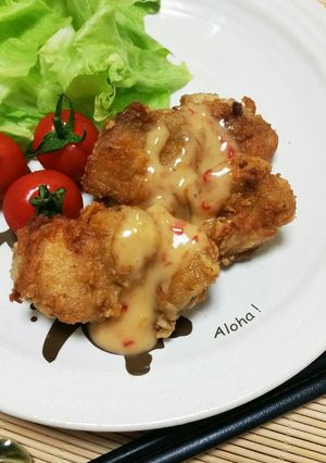 美味しい✨唐揚げスイートチリマヨソース❤-レシピのメイン写真
