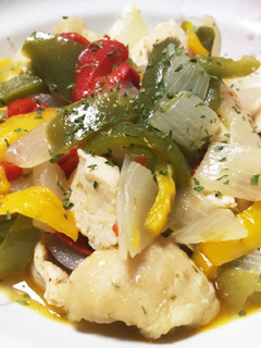 簡単で美味しい鶏肉とパプリカのビネガー煮-レシピのメイン写真
