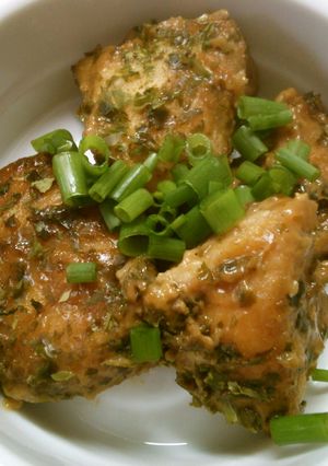 簡単!鶏むね肉の ソースマヨ 青海苔焼き-レシピのメイン写真