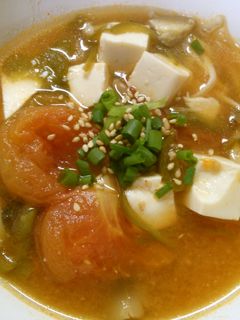 簡単 ピリ辛! トマトと 豆腐の 中華煮-レシピのメイン写真