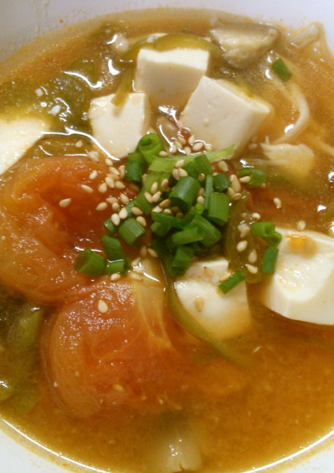 簡単 ピリ辛！ トマトと 豆腐の 中華煮-レシピのメイン写真
