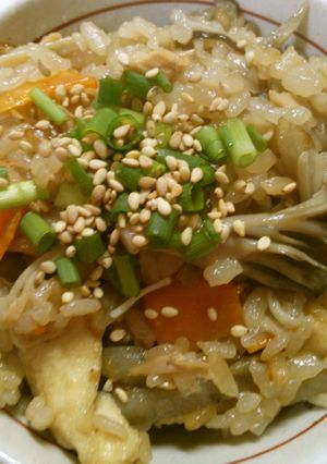 簡単!ツナと ごぼう 舞茸の炊き込みご飯-レシピのメイン写真