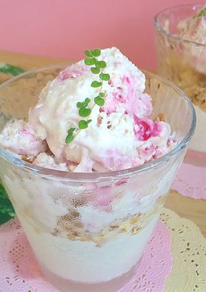 ジャムでお豆腐アイスクリーム❁-レシピのメイン写真