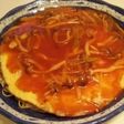 素麺で 天津かた焼きそば
