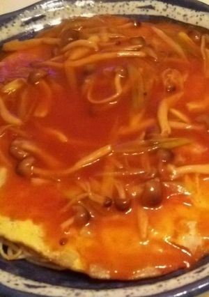 素麺で 天津かた焼きそば-レシピのメイン写真