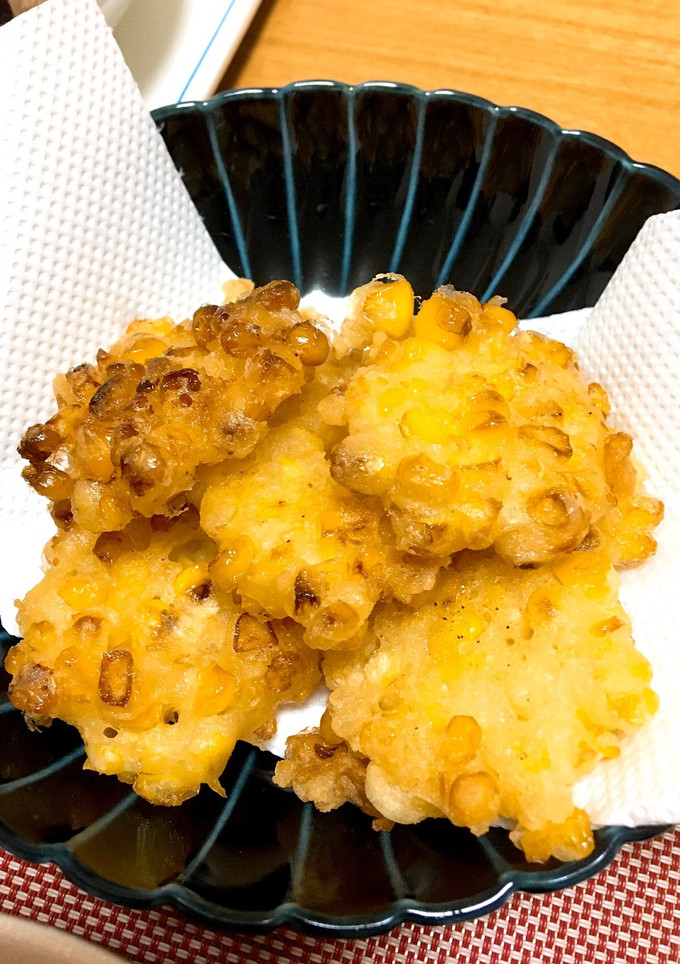 天ぷら粉不要！簡単とうもろこしのかき揚げ-レシピのメイン写真