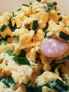 *簡単!味つけ不要!ニラ玉炒め*-レシピのメイン写真