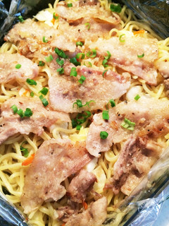 豚バラネギ塩焼きそばver簡単-レシピのメイン写真