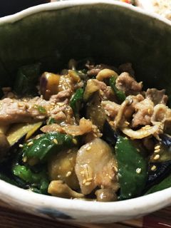 豚 茄子 ピーマン 甘辛味噌炒め-レシピのメイン写真