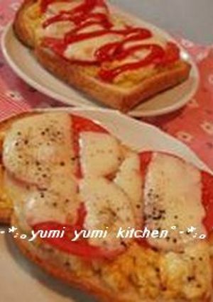 焼き立てを♡トマ・たま・トースト-レシピのメイン写真