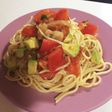 夏ランチ☆トマトとアボカドの冷麺パスタ
