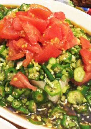 夏のあんかけ豆腐☆トマト入り-レシピのメイン写真