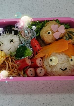 ポニョ弁当-レシピのメイン写真