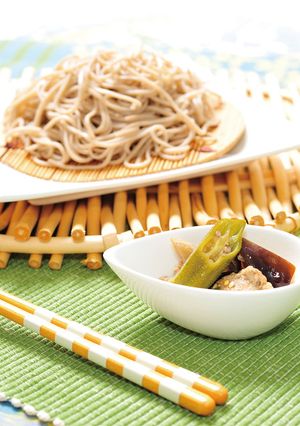 〈8月〉いわしのつみれ入りつけそば-レシピのメイン写真
