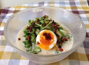 豆乳スープのこんにゃくそうめん-レシピのメイン写真