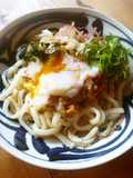 冷やし納豆おろしうどん♪