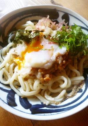 冷やし納豆おろしうどん♪-レシピのメイン写真