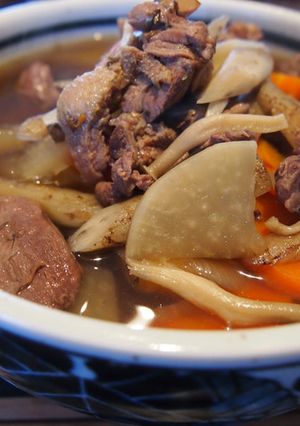 鴨鍋の翌日に楽しむ 旨みたっぷり根菜蕎麦-レシピのメイン写真