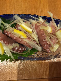 たこの刺身からし酢味噌みょうがレモン-レシピのメイン写真
